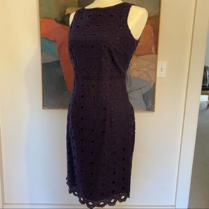 Boden Limited Edition Navy Broiderie Sleeveless Dress UK10/US6